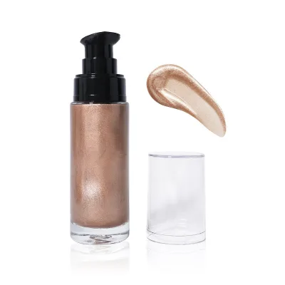 Wholesale 5 Colors Nalural Glow Enhancer Liquid Highlighter Organic Vegan Makeup Custom Logo Shimmer Bronzer Highlighters