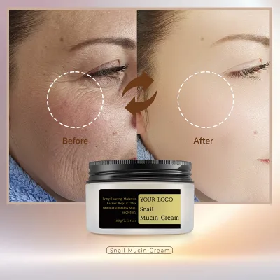 OEM Moisturizer Facial Skin Care Set Face Moisturizing Serum and Cream Advanced Collagen Snail Extract Repair White Day