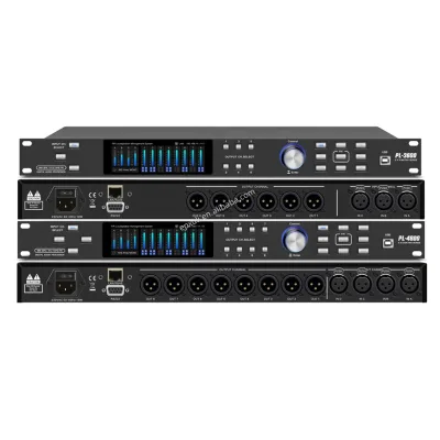 PL3600/ PL4800 New Model Digital Audio Processor Double-ring Transformer 4.85-inch Color Screen With FIR Function Driverack