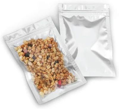 Resealable Mylar Bags Proof Bag Heat Seal Packaging Foil Sealable Small Front Clear Plastic Silver for Storage Candy Jewelry