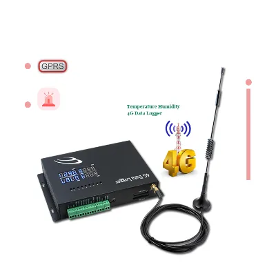 EASEMIND GSX8-HV-4G 4G SMS Send Remote Control Wireless Temperature Humidity Data Logger Stainless Steel 24 Hours Measurement