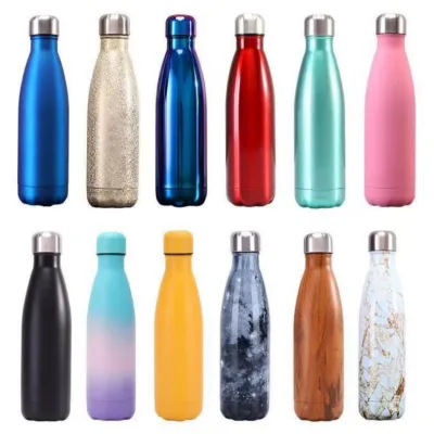 Modern Bullet Shape Stainless Steel Vacuum Tumbler 500ml Customized Logo for Camping Thermos Bottle
