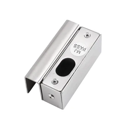 High Quality Small Stainless Steel Frameless Glass Door U Bracket for Electric Deadbolt Lock