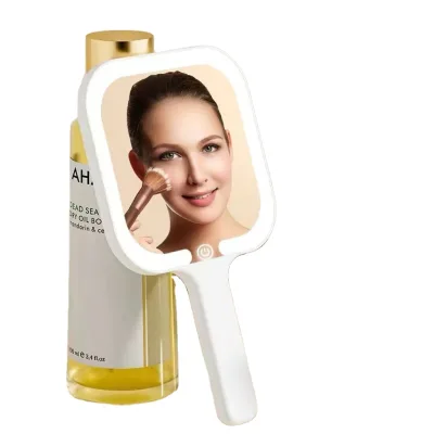 Hand-held square Mirror DIY Can Be Decorated with Solid Color Makeup Mirror