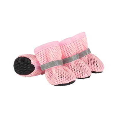 JXANRY Summer Dog Shoes Non-Slip Breathable Cloth Pet Shoes with Soft Sole Protective Foot Cover Can't Shake