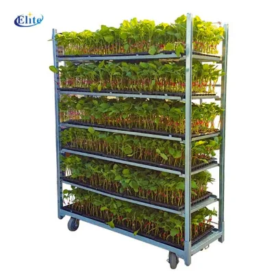 Nursery Cart Wholesale Mobile Greenhouse Cart Landscaping Utility Cart Garden Center Display Cart Industrial Plant Caddy