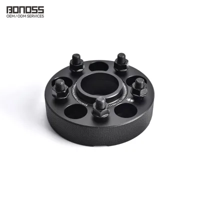 OEM&ODM Custom Black High-precision 6061-T6 Aluminum Alloy Hub Centric Cb63.3 5x108 Car Wheel Spacers for Ford Edge 2015+