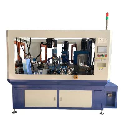 Automatic Feeding Indexing Plate Servo CNC PLC Controlled High Precision Gear Drilling Tapping Multi-station Turntable Machine