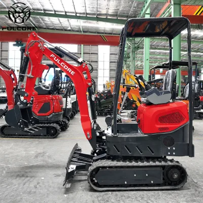 FULCORE Premium Quality Bagger Hydraulic Pilot Operation Widen Thicker Rubber Track for Indoor Demolition and Clearing Bagger