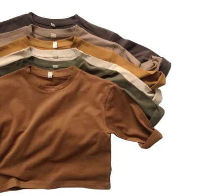 Spring Kids Sweatshirt Wholesale Solid Color Boys Girls Long Sleeve Casual Kids Sweatshirt