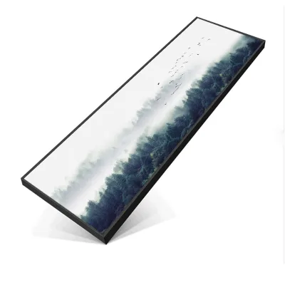 15x60 Fog Forest Framed Wall Art Home Decore Crafts Oil Painting on Canvas Wall Paintings for Living Room Framed