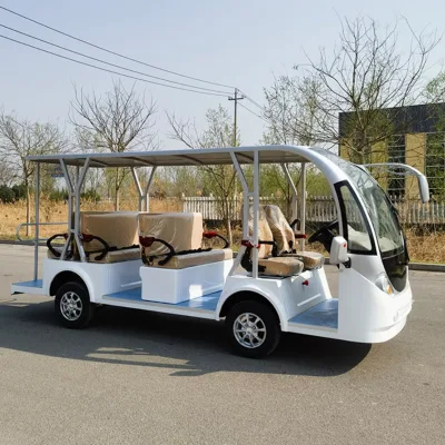 Luhuan 11-Seater Electric Sightseeing Car Shuttle Bus Popular Choice