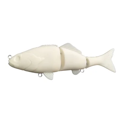Unpainted Fishing Lure Body 150mm /47g 3 Sections Sea Bass Body Slow Sinking Biomimetic Bait Fishing Lure Sea Fishing Hard Bait