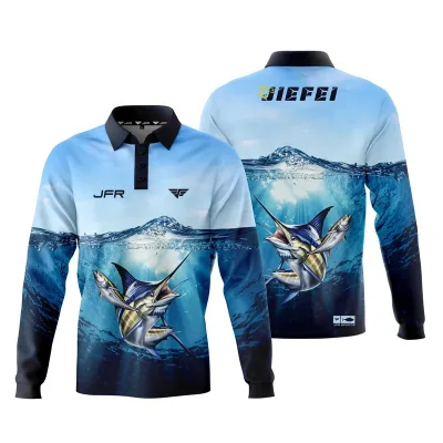 Customizable Women's Long Sleeve Pink Polo Fishing Jersey Breathable Mesh Quick Dry 100% Polyester UPF 50 Hooded Sublimation