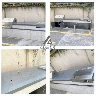 Sintered Stone Gas Grill Cooking Barbecue Grill Large Grill Outdoor Kitchen BBQ Island
