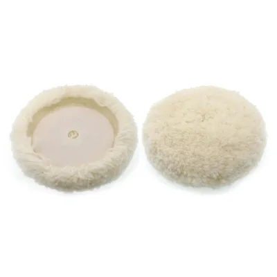 Hot Selling Machine Polishing Pads 7'' Single-sided Untwisted Wool Buffing Disc Car Polishing Wool Pads