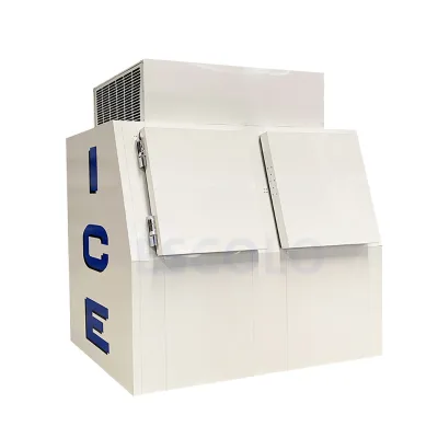 Outdoor Commercial Ice Machine with Air Cooling and Large Capacity for Supermarkets and Gas Stations