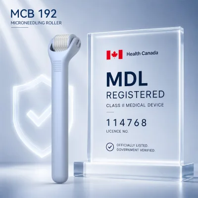 Dr Pen MCB192 Scalp Derma Roller 192 Stainless Steel Needles Microneedling Roller Hair Growth Collagen Stimulation Serum Boost