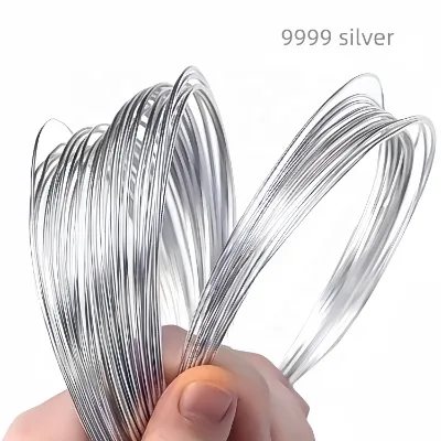 99.99% Fine Pure Silver Round Wire 0.3mm Ag Wire