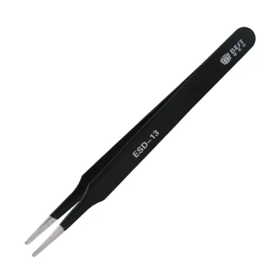 BEST-13ESD ESD Tweezers Set Anti-static Tweezers Repair Tool Stainless Steel Eyelash Extension,electronic Repairing CE
