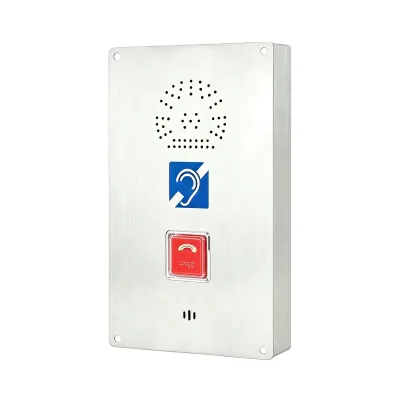 Dustproof Vandal Resistant SIP Telephone with Emergency Call Button for Outdoor and Public Infrastructure