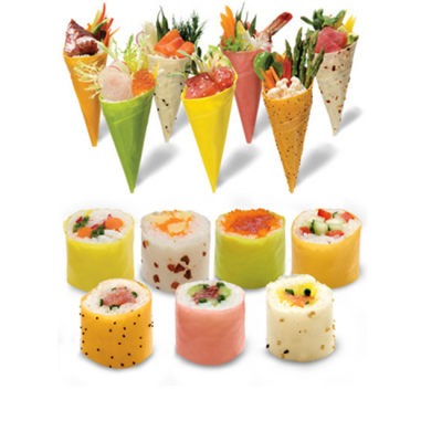 Wholesale Price Rainbow Sushi Wrapper Mamenori Sheets Sushi Soy Crepe