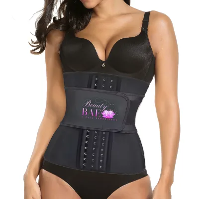 Women's Slimming Waist Trimmer Belt Firm Control Latex Waist Trainer Under Bust Sport Girdle Weight Loss Hourglass Body Shaper
