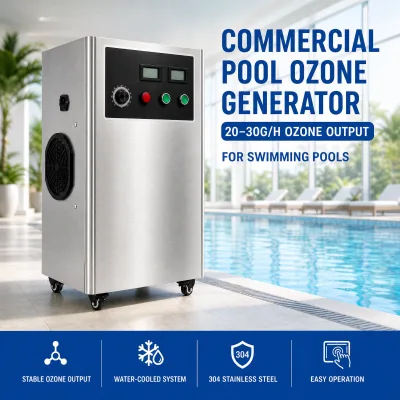 20g 30g Integrated Ozone Generator with Built-in Air Pump for Commercial Water Sterilization and SUS304 Cabinet Case