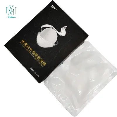 Custom logo Plumping Dark Circles Sericin Collagen Reverse Film Volume Peel Off Face Mask Pack