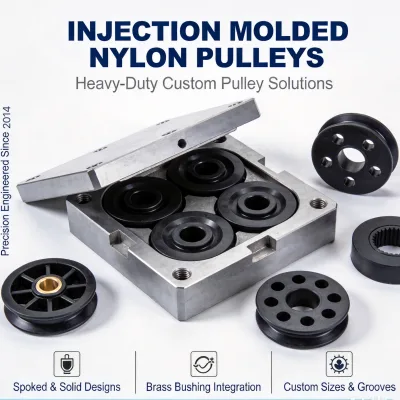 Durable Nylon Rollers for Plastic Lightweight Machinery