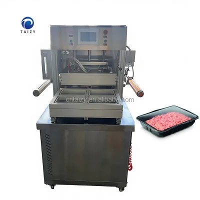 Poultry Chicken Meal Fresh Food Preservation Modified Atmosphere Packaging MAP Vacuum Skin Tray Sealer Packaging Machine
