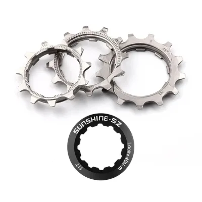 SUNSHINE Cassette Bicycle Ratchet Cog 11 12 13T Sprocket 12 8 9 11 Speed Pinion Bike 10v Cogset Single Speed Freewheel Adapter