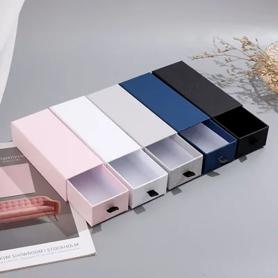 Drawer Gift Boxes Custom Logoed Recyclable Paper Drawer Boxes for Cosmetics, Jewellery and Eyewear