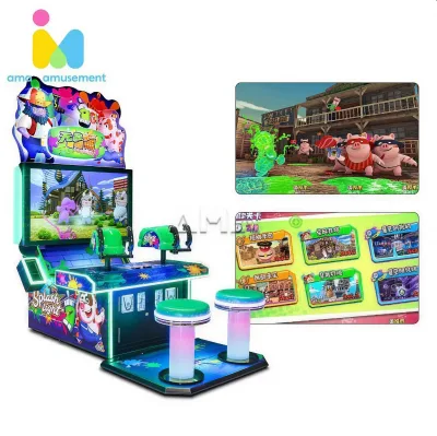 Coin Operated Laser Shooting Arcade Game Machine 2 Player Slime Busters Lottery Ticket Redemption Equipment for Game Center