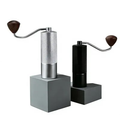Portable Stainless Steel Manual Coffee Grinder with Hand-Crank Modern Minimalist Design Seven-Star Hand-Roll Bean Grinder