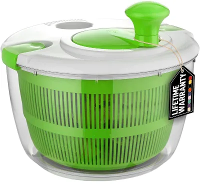 Salad and Vegetable Dehydrator Plastic Eco-Friendly Dishwasher Safe Deep Cleansing Foam Colour Mixture Household Kitchen Tool