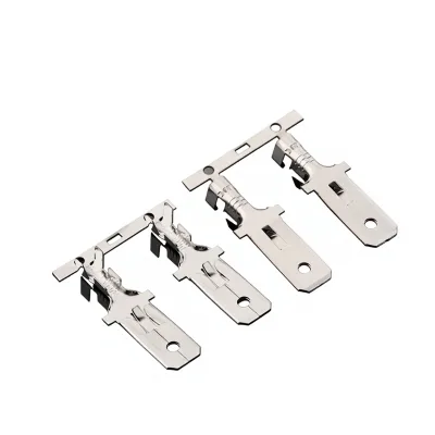 7.8mm Male Plug Strip Terminal Continuous Tape Connector Electrical Wiring Harness Brass Contact OEM Supply