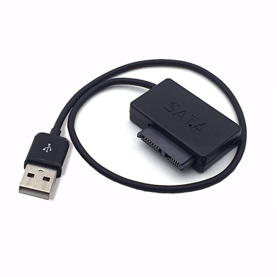 Notebook CD-ROM Drive SATA to USB Cable 6P +7P SATA to USB 2.0 Easy Drive Cable Transfer Box Drives Cases Computer Components