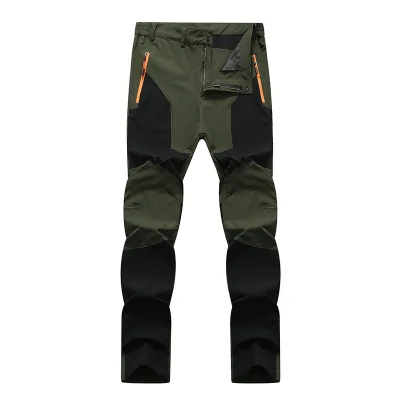 Men's Casual Autumn and Winter Sports Fleece Pants Windproof Waterproof for Outdoor Hiking Wholesale Customization Available