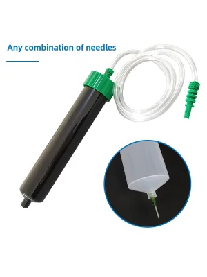 100/200/300/500CC Large Capacity Black Pneumatic Dispensing Barrel, UV Light Blocking Barrel