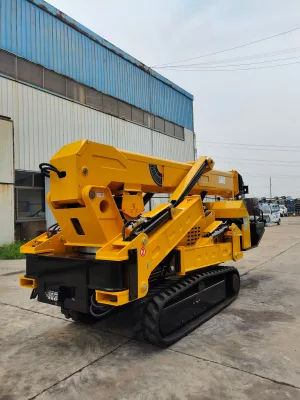 Spider Crane Goods Lifting Construction Machinery Capacity 5t Diesel and Electric Metal Tracks Crawler  Outdoor Indoor Crane