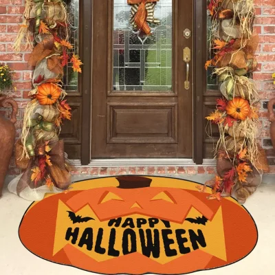 2023 Durable and Non Slip Doormats Pumpkins Happy Halloween Door Mats for Home Decor