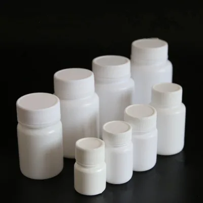 10ml 15ml 20ml 30ml 60ml 80ml 100ml 150ml White PE Solid Powder Medicine Plastic Bottles