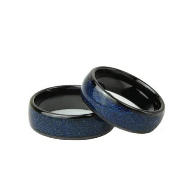 Promotional Beautiful Social Media Ring Ntag216 NFC Smart Ring Ceramic Ring
