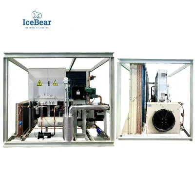 ICE BEAR Blast Freezing/freezer Air-cooled Refrigeration Screw Compressor for Large Drive-in Freezer Storage in Colombia/America