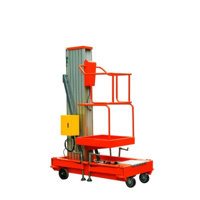 CE ISO Approve Single One Man Person Lift Two Mast Luxury Aluminum Alloy Lift /home Elevator Movable Hydraulic Aluminum Lift