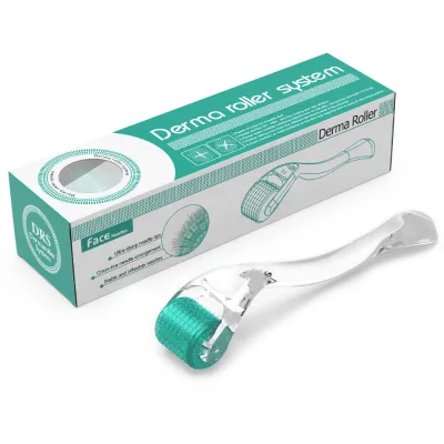 Microneedle 192 Derma Roller Microneedling Mesotherapy Titanium Dermaroller for Beard Hair Growth Acne Scar Remover Custom logo