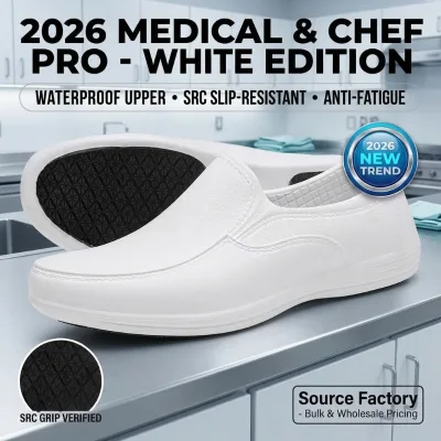 White Anti-Microbial Facility Safety Clogs Easy Sanitize Slip-On Nursing Kitchen Work Lightweight Breathable Protective OEM