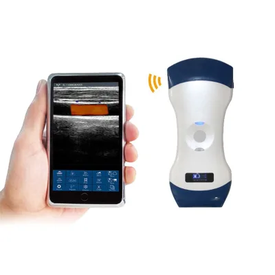 High Quality Electric Wireless Convex & Linear Probe 2-in-1 Color Doppler Ultrasound Scanner CE Certified HUIYI CProbe-5CL