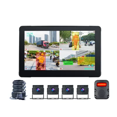 OEM Commercial Vehicle Blind Spot Monitor System TFT LCD Truck Reverse License Plate Backup Camera Waterproof IP68 Car Monitor